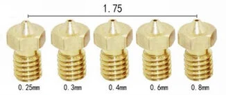 Nozzle Stampante 3d Nozzle Stampante 3d per filamento da 1.75mm